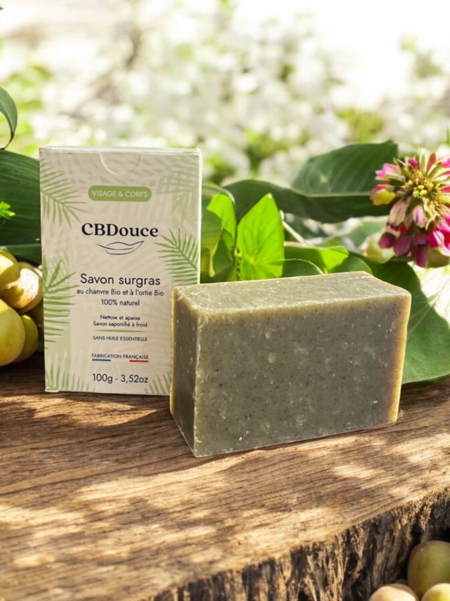 Savon CBD surgras naturel