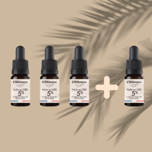 Pack Huile CBD : 3 achetées + 1 gratuite