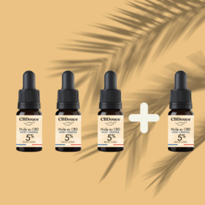 Pack Huile CBD aromatisée : 3 achetées + 1 gratuite