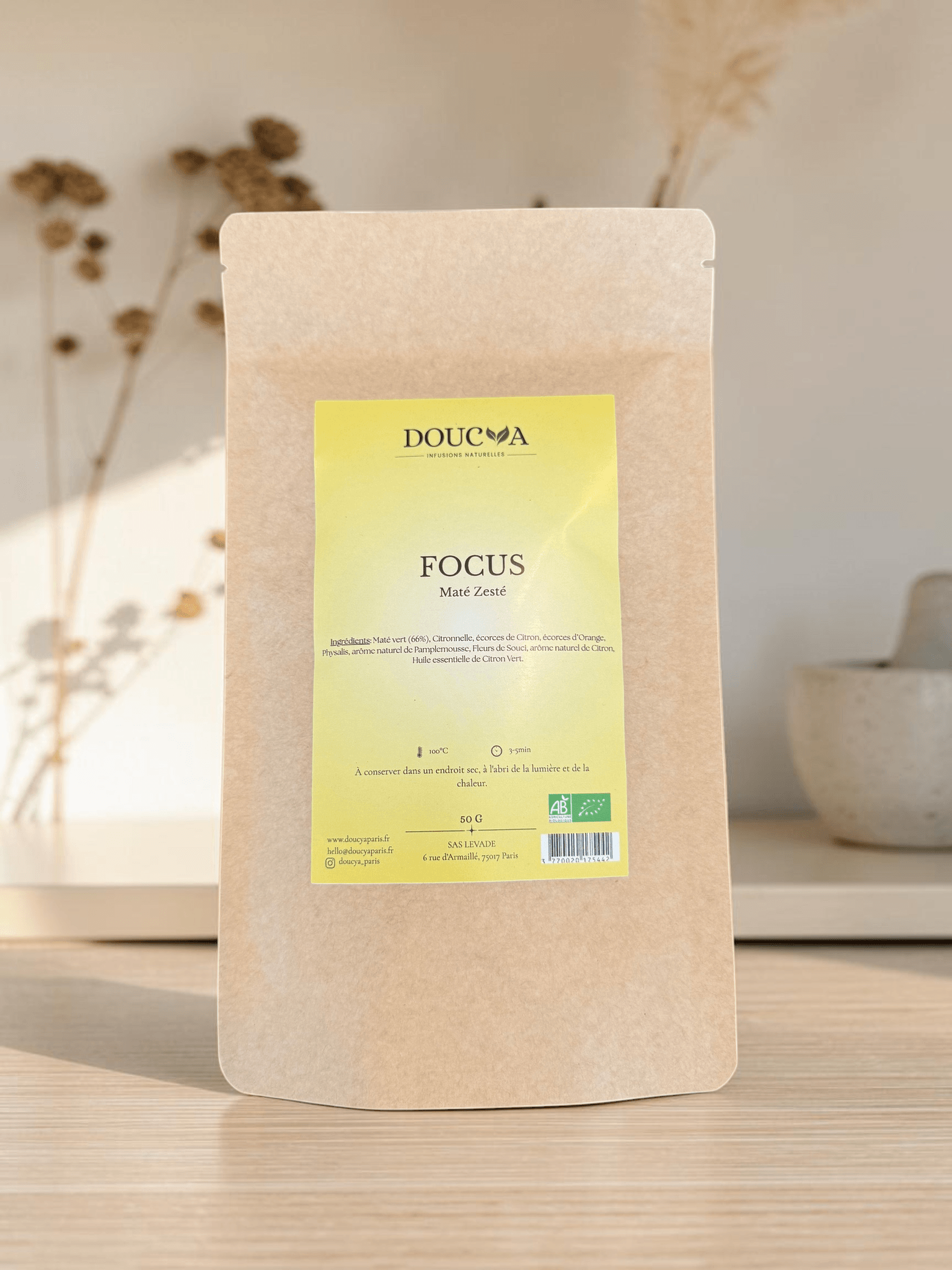 Infusion FOCUS Bio | Maté Vert & Agrumes